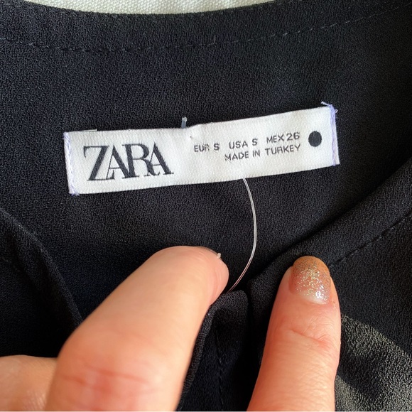 🖤 ZARA BLACK BASIC LOOSE FIT BLOUSE! - Picture 10 of 13